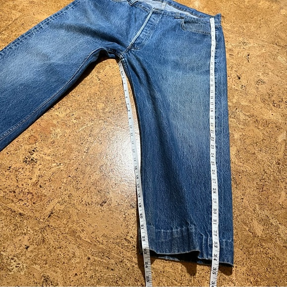 Levi’s 501 Vintage 1986 Buttonfly Cropped Jeans Sz W38 L23 - Picture 13 of 16
